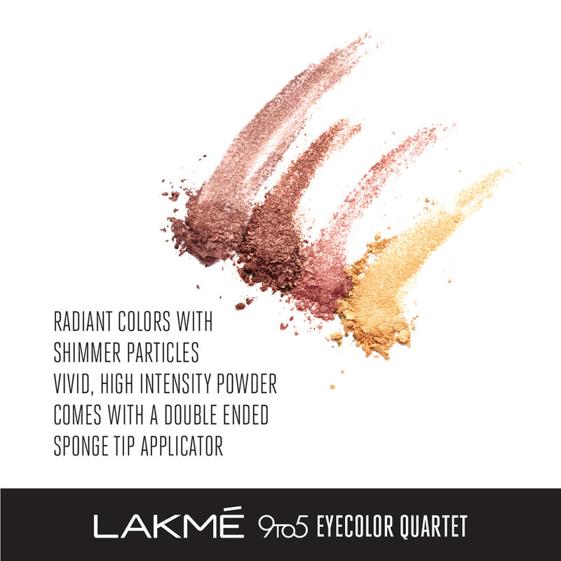 Lakmē 9to5 Eye Color Quartet Eye Shadow - Desert Rose