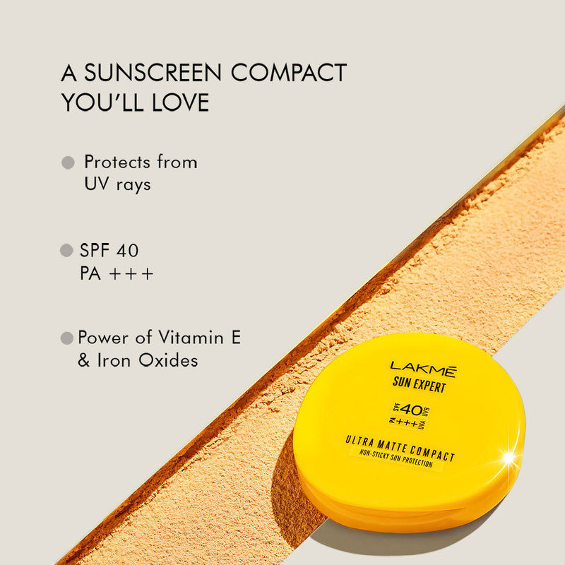 Lakmē Sun Expert Ultra Matte SPF 40 PA+++ Compact - 7 g