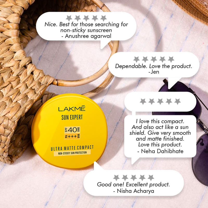 Lakmē Sun Expert Ultra Matte SPF 40 PA+++ Compact - 7 g