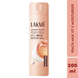 Lakmē Peach Ceramide Moisturizer with SPF 24| For Dry Skin, Normal Skin & Sensitive Skin 200ml