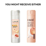 Lakmē Peach Ceramide Moisturizer with SPF 24| For Dry Skin, Normal Skin & Sensitive Skin 200ml