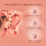 Lakmē Peach Ceramide Moisturizer with SPF 24| For Dry Skin, Normal Skin & Sensitive Skin 200ml