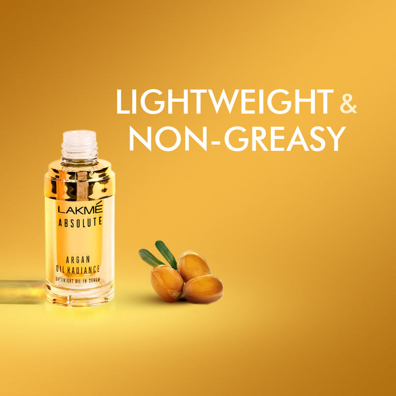Lakmē Absolute Argan Oil Radiance Overnight Oil-in-Serum