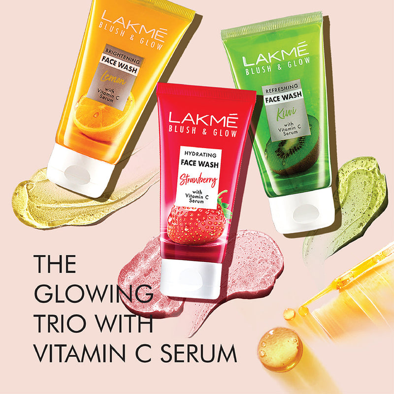 Lakmē Blush & Glow Kiwi Freshness Gel Face Wash with Kiwi Extracts, 50 g