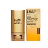 Lakmē Sun Expert Invisible Sunstick, SPF 50 PA+++ for UVA/B, No white cast, on the go protection