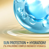 Lakmē Sun Expert 1% Hyaluronic Sunscreen, SPF 50 PA+++ for UVA/B, No white cast, for hydrated skin