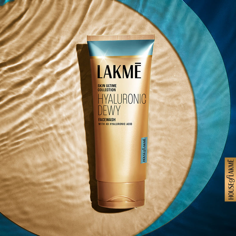 Lakmē Hyaluronic Dewy Facewash | Hyadrating Face Cleanser with 4D Hyaluronic Acid | 100g Face Wash